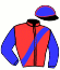 casaque portée par Beaufils J. Ch. jockey du cheval de course HARCOUEL, information pmu ZETURF