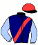 casaque portée par Perron N. jockey du cheval de course JAZZ SESSION, information pmu ZETURF