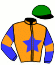 casaque portée par Andre A. jockey du cheval de course LUDMILA DETE, information pmu ZETURF