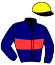 casaque portée par Lagadeuc F. jockey du cheval de course LORELEI LOVE, information pmu ZETURF