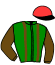 casaque portée par Mlle Lepage A. jockey du cheval de course LA SOL FA, information pmu ZETURF