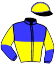 casaque portée par Lagadeuc F. jockey du cheval de course JEEP DE DALINE, information pmu ZETURF