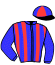 casaque portée par Lebourgeois Y. jockey du cheval de course KRACOTTE VERGNIER, information pmu ZETURF