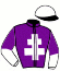 casaque portée par Lamy A. jockey du cheval de course KORINA DE BEYLEV, information pmu ZETURF