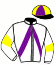 casaque portée par Lhote L. jockey du cheval de course JEWENNE DE L'EPINE, information pmu ZETURF casaque portée par Lhote L. jockey du cheval de course JEWENNE DE L'EPINE, information pmu ZETURF