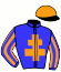 casaque portée par Blandin A. jockey du cheval de course GADGET DU LOUVET (FR), information pmu ZETURF