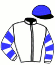 casaque portée par Raffin E. jockey du cheval de course CLASS ACTION (FR), information pmu ZETURF