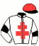 casaque portée par Rochard B. jockey du cheval de course INDIGO DU CHATELET (FR), information pmu ZETURF