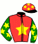 casaque portée par Gelormini L. jockey du cheval de course DIS PAPAOUTAI (FR), information pmu ZETURF
