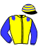casaque portée par Dulong D. jockey du cheval de course ITONO DE MILLAC (FR), information pmu ZETURF