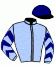 casaque portée par Abrivard A. jockey du cheval de course HEGATE LOVE (FR), information pmu ZETURF