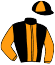 casaque portée par Maillard J. P. jockey du cheval de course ENZO DHELPA (FR), information pmu ZETURF