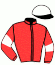 casaque portée par Barrier A. jockey du cheval de course GOLDY MALGRE TOUT (FR), information pmu ZETURF