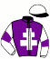 casaque portée par Lebourgeois Y. jockey du cheval de course GIANT STEPS (FR), information pmu ZETURF