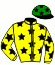 casaque portée par Delacour P. A. jockey du cheval de course HAXO DE LA CHAULE (FR), information pmu ZETURF
