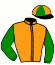 casaque portée par Cavey E. jockey du cheval de course ESCAMPETTE (FR), information pmu ZETURF