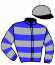 casaque portée par Dewulf S. jockey du cheval de course FRIVOLE DES BORDES (FR), information pmu ZETURF