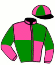 casaque portée par Gelormini G. jockey du cheval de course JANTAN D'EAM (FR), information pmu ZETURF