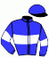 casaque portée par Thomain D. jockey du cheval de course IZAAK DU BOULAY (FR), information pmu ZETURF