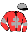 casaque portée par Fraigne Mlle I. jockey du cheval de course IRISH GALBE (FR), information pmu ZETURF