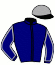 casaque portée par Frecelle Cl. jockey du cheval de course INERTIE CLAUDE, information pmu ZETURF