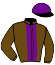 casaque portée par Lagadeuc F. jockey du cheval de course IXXE PILE (FR), information pmu ZETURF