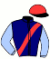 casaque portée par Maillard A. G. jockey du cheval de course INJECTABLE (FR), information pmu ZETURF