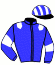 casaque portée par Meriel A. jockey du cheval de course HIT RIVER (FR), information pmu ZETURF