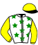 casaque portée par Barrier A. jockey du cheval de course FARCEUR DE CONDE (FR), information pmu ZETURF