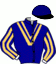 casaque portée par Duvaldestin Theo jockey du cheval de course IMPACTDARCHE, information pmu ZETURF