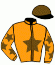 casaque portée par Chavatte A. jockey du cheval de course FLASH D'ALOUETTE, information pmu ZETURF