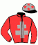 casaque portée par Frecelle Cl. jockey du cheval de course HISTORIEN GALBE, information pmu ZETURF
