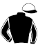 casaque portée par Rochard B. jockey du cheval de course DONA VIVA, information pmu ZETURF
