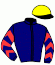 casaque portée par Lecanu F. jockey du cheval de course GEOLE DE LA TOUQUE, information pmu ZETURF