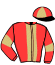 casaque portée par Dollion A. jockey du cheval de course GOLD STAR THONIC, information pmu ZETURF