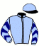 casaque portée par Abrivard A. jockey du cheval de course FEERIE WOOD, information pmu ZETURF