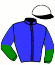 casaque portée par Raffin E. jockey du cheval de course JELLISSIMA DU MONT, information pmu ZETURF
