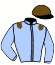 casaque portée par Thomain D. jockey du cheval de course HAMLET STAR, information pmu ZETURF