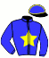 casaque portée par Mottier M. jockey du cheval de course HANDY MAN, information pmu ZETURF