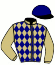 casaque portée par Thomain D. jockey du cheval de course JERRY PAULO, information pmu ZETURF