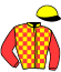 casaque portée par Lemoine J. B. jockey du cheval de course JIRALDA, information pmu ZETURF
