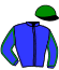 casaque portée par Frecelle Cl. jockey du cheval de course INOX MAZA, information pmu ZETURF