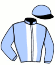 casaque portée par Gelormini G. jockey du cheval de course KALINE DE CHANGE, information pmu ZETURF
