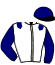 casaque portée par Collette A. jockey du cheval de course HUBINE KERYVON, information pmu ZETURF