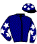 casaque portée par Mottier M. jockey du cheval de course INDRO PARK, information pmu ZETURF