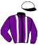 casaque portée par Lebouteiller J. jockey du cheval de course KING OF DAY, information pmu ZETURF