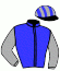 casaque portée par Abrivard A. jockey du cheval de course KOSY D'ERONVILLE, information pmu ZETURF