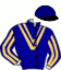 casaque portée par Barrier A. jockey du cheval de course IMPACTDARCHE, information pmu ZETURF