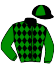 casaque portée par Giot J. L. jockey du cheval de course LUTIN DU BUST, information pmu ZETURF