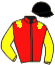 casaque portée par Terry C. jockey du cheval de course IRON MIJACK, information pmu ZETURF